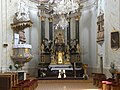Interiér kostela Panny Marie Bolestné