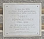 Joseph Sonnleithner – Gedenktafel