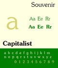 Thumbnail for Souvenir (typeface)