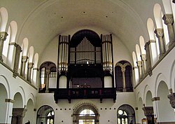 St. Marien Liebfrauenkirche, Berlin-Kreuzberg, Blick zur Orgel (retouched).jpg