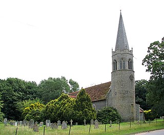 Quidenham village in Norfolk