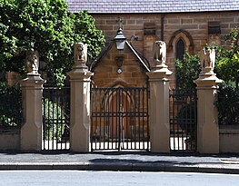 Entrance to St Benedict's Church (1852) home to a Sydney campus St Benedicts Church Broadway 005.jpg