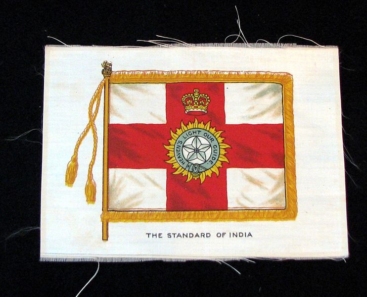 File:Standard of British Raj - B.D.V. Cigarattes flag silk.jpg