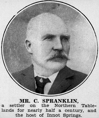 "Mr C. Spranklin, a settler on the Northern Tablelands for nearly half a century, and the host of Innot Springs" StateLibQld 2 214076 C. Spranklin.jpg