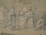 Mère allaitant avec enfants, 1652
