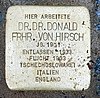 Stolperstein Wilhelmstr 92 (Mitte) Donald von Hirsch.jpg