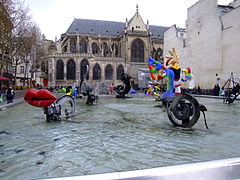 Stravinsky Fountain, next to the Pompidou Center, Paris (1983)