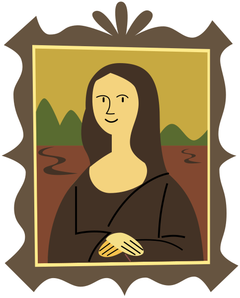 File:Stylized Mona Lisa.svg