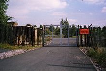 Gates to Swynnerton Training Camp Swynnerton Training Camp - geograph.org.uk - 56530.jpg