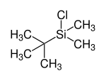 Strukturformel von tert-Butyldimethylsilylchlorid