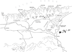 Teton area perspective map