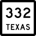 State Highway 332 marker