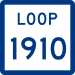 Route markers for Andrews Loop 1910 resemble state highway loop route markers and bear the city logo (not pictured). Texas Loop 1910.svg