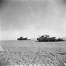 Crusaders of the division moving across the desert The British Army in North Africa 1942 E18969.jpg