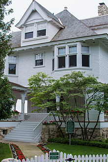 The Governors House on Mackinac Island. The Governor of Michigan, while in office, can use this residence as a vacation home. The Governors House on Mackinac Island. The Governor of Michigan, while in office, can use this residence as a vacation home..jpg