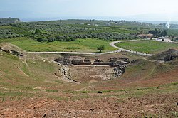 The Greco-Roman theatre of Sikyon, built between 303 and 251 BC and altered at least twice by the Romans, Greece (14033705632).jpg