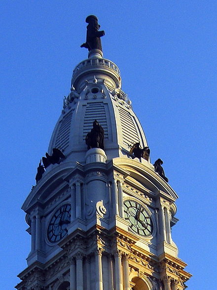 Philadelphia City Hall in Center City, January 2011