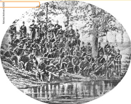 Fifth column of the Queen's Own Rifles of Canada prior to the battle