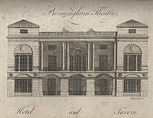 The Theatre Royal in 1780 Theatre Royal, Birmingham in 1780.jpg