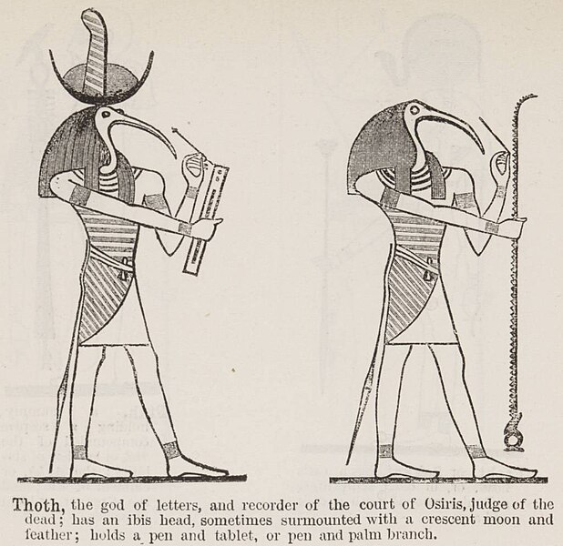 egyptian god thoth drawing