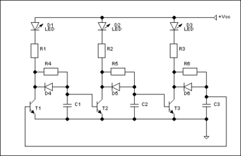 Mạch dao động ba pha transistor.