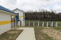 Walkway and bleachers