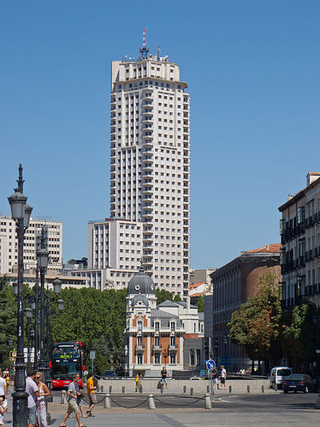 The 142 m Torre de Madrid, built in 1957, heralded the "Spanish Miracle".