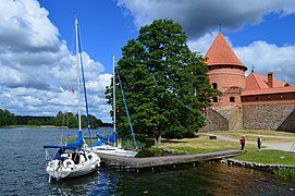 Yachts Moored at Trakai Castle jetty