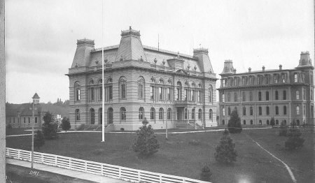 University and Villard Halls, the first two buildings on campus