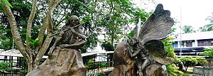 Sculptures by Kublai Millan in Kanluran UP Mindanao CSM.jpg