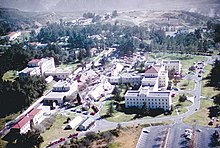 Collapse of four buildings at the Veterans Hospital complex USGS - 1971 San Fernando earthquake - Collapse of four buildings at the Veterans Hospital.jpg