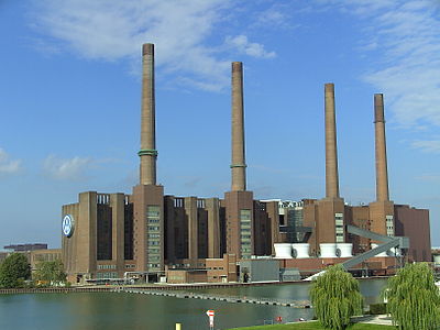 The Volkswagen industrial plant in Wolfsburg, Germany.