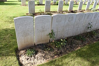 Soldats blessés lors de la Bataille de la Somme et décédés en ce lieu en novembre 1916.