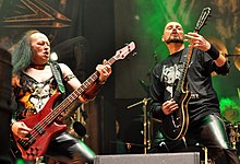 Conrad Lant and Stuart Dixon performing with Venom in 2013 Venom at Party.San Metal Open Air 2013.jpg