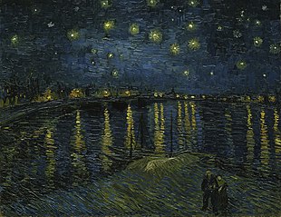 Nuit étoilée sur le Rhône