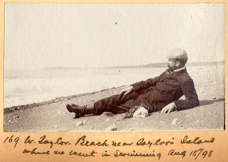 File:Walter Taylor on a beach near Taylor's Island (PR2004-001.40.5-169).jpg