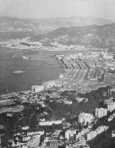 The coastline of Wan Chai in the early 1960s