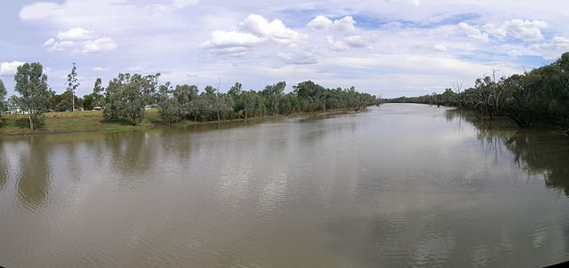The Warrego River at Cunnamulla, 2010