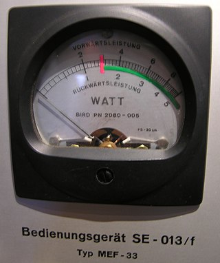 <span class="mw-page-title-main">Wattmeter</span> Device that measures electric power