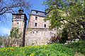 Wernstein, die innere Ringmauer mit dem Oberen Schloss