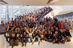 Wikiconvention Francophone 2022 à Paris en France photo de groupe