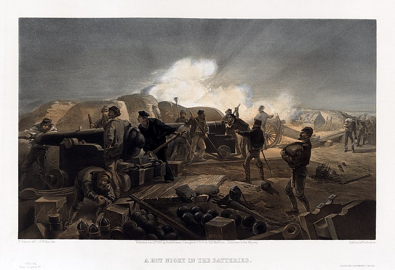 File:William Simpson, A Hot Night in the Batteries.jpg