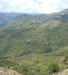 View of the Quebrada Yauricocha valley