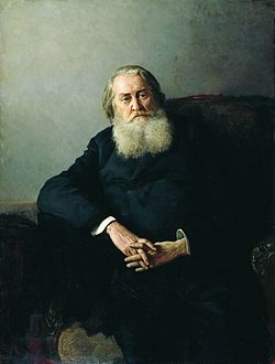 А. Н. Плещеев.Портрет работы Н. А. Ярошенко. 1888