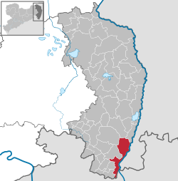 Elhelyezkedése Görlitz térképén
