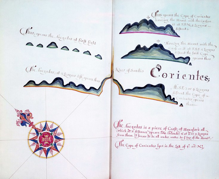 File:'A Waggoner of the South Sea describing the sea coast from Acapulco to Albermarle Isle, made by William Hack at the signe of great Britaine and Ireland in Wapping. Anno 1685'. RMG C4563 56.tiff