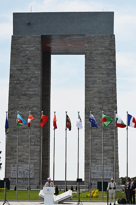 Memorial to Turkish losses at Gallipoli