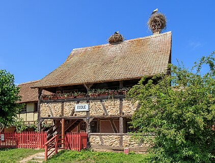 Half-timbered house from Blotzheim (Building No. 31), Écomusée d’Alsace, Ungersheim, Haut-Rhin, France