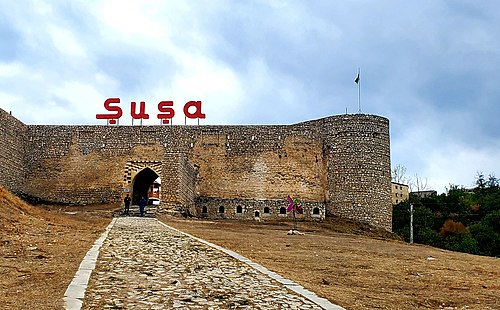 The Shusha fortress, built by the Karabakh Khanate ruler Panah Ali Khan in the 18th century