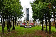 Братська могила 20 радянських воїнів і пам’ятник 87 воїнам – односельчанам, загиблим на фронтах ВВВ Михайлівка.JPG
